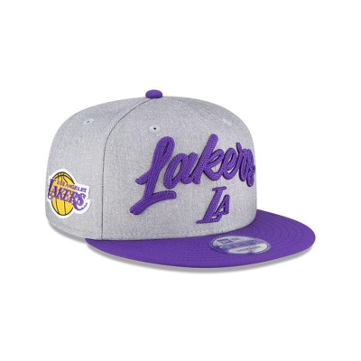 Sapca New Era Los Angeles Lakers NBA Official NBA Draft 9FIFTY Snapback - Gri